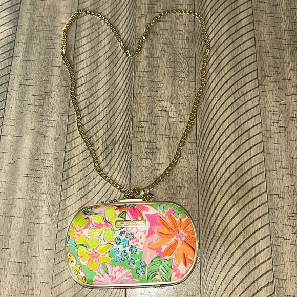 Rare Lily Pulitzer for Target 🎯 🌺 Resort Hard Shell 🐚 Crossbody Clutch Purse - Picture 5 of 17